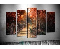 Bonamaison Peinture sur toile, multicolore, 100 x 60 cm, 5 unit - ConÃ§u et fabriquÃ© en Turquie