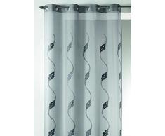 Homemaison 09442-8-AL Voilage Etamine/Polyester Gris 1 x 140 cm