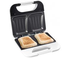 Bestron, Machine à Croque Monsieur avec Revêtement Anti-Adhésif, 750 Watt, Blanc