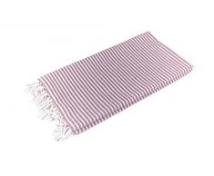 Sun and Surf Dark Pink Fouta 100% Coton 2600-F6, 90x170cm