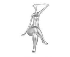 World Art Petit Attente Sculpture En Résine, Multicolore, 38x21x17 Cm