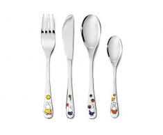 Zilverstad Miffy Joue de Couverts pour Enfants, Argent, 4 pièces