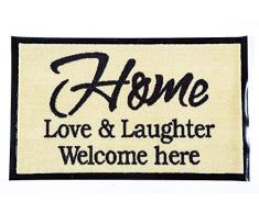 La Finesse Paillasson Nylon/PVC Noir/Gris, One