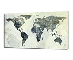 Pintdecor Le Globe Panneau Lumineux, Bois de Sapin, Gris dégradé, 80 x 40 x 4.5 cm