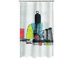 Spirella Textil-Duschvorhang Gotham Multicolor 180x200 cm Rideau de Douche, Polyester, Multicolore, 200x180 cm