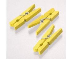 Efco Pinces Ã Linge, Bois, Jaune, 30Â mm, 40Â piÃ¨ces