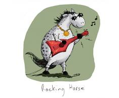 Louise Tate Illustration Cheval à Bascule 145 x 145 mm