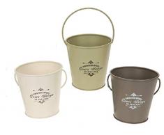 Roots & Shoots PMS Pot de Fleurs Vintage avec poignÃ©e 3ASSTD