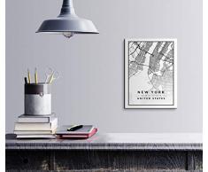 Bonamaison DÃ©coration Murale en Toile, Multicolore, 30 x 40 cm