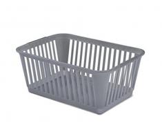 Whitefurze Pratique Panier 37Â cm, Argent, 37Â x 20Â x 20Â cm