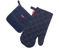 Tescoma Presto Denim Gant et Manique de Cuisine pour Lui Tissu Bleu