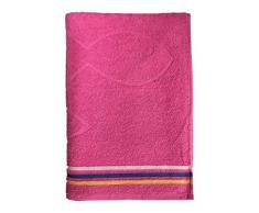 Santens Rhodes Eponge Drap de Plage, Coton, Fuchsia, 80160