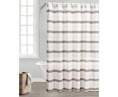 Rideau de Douche en Textile Duck River, CafÃ©, 70x72â