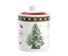 Home NoÃ«l Bocal, Lt 0,18, Porcelaine, Multicolore, 6.5Â x 6.5Â x 10Â cm