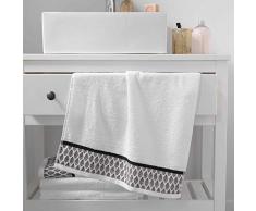 douceur dinterieur Botanica SERVIETTE DE TOILETTE, Blanc, 50 x 90 CM