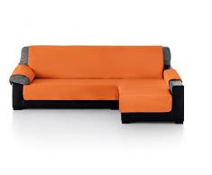 Eiffel Textile Chaise Longue Couvre Sofa rembourrÃ©, en Polyester, Orange et Jaune, 190Â x 195Â x 3Â cm