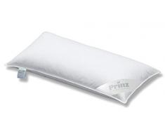 Prince Deluxe Comfort Medium Oreiller, Coton, Blanc, Oreiller en Duvet 40Â x 80Â x 15Â cm