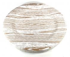 Lot de 25 assiettes jetables en imitation bois de 13 po