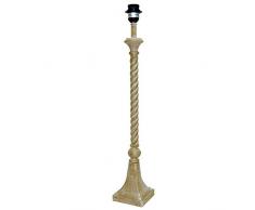 Better & Best 1831053 â lampe de table avec tube type colonne noue victor avec Base carrée, couleur bois naturel
