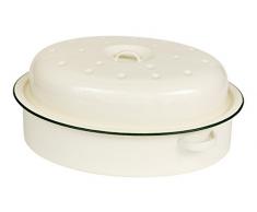 Victor Plat Ã rÃ´tir Ovale Ã©maillÃ© avec Jante, 36Â cm, Vert