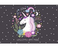 Scenolia Tableau dÃ©coratif Grand Format sur Toile Unicorns are Real 90 x 60 cm | Impression Haute qualitÃ©