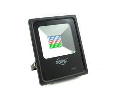 BES 20033 Projecteur LED 20 W RGB LumiÃ¨re SMD Slim ExtÃ©rieur