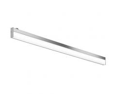 TRIO, Applique, Nilo incl. 1 x LED,SMD,12,0 Watt,3000K,1200 Lm. Acryl, Blanc, Corps: metal, Chrome L:120,0cm, H:7,0cm, P:2,0cm IP44,Interrupteur,OSRAM Inside,Montage au mur