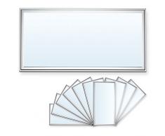 10x LEDVero 30x60 Panneau Ultraslim de LED - 20W, 1600lm, 6000K Plafonnier encastré avec clips de montage et transformateur EMV2016 - blanc froid