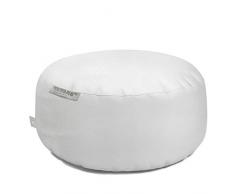 Outbag 01CAKDL8 Pouf, Polyester, Blanc, 90 x 90 cm