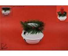 Deux Elles Cloche Bougeoir, Blanc, 15Â cm