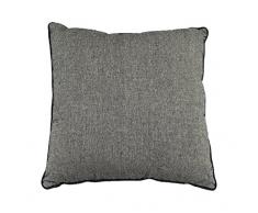 Soleil docre Coussin déco Jeans Gris, Polycoton, 40 x 40 cm