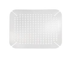 iDesign Tapis dÃ©vier, Grand Tapis dÃ©vier de Cuisine en PVC, Accessoires pour Ã©vier et Ã©vier avec Trous de Drainage, Transparent