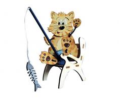 Bastel petranews-s, a-kZ34GM22 Petra-Peluche Chat avec Chaise et Angel