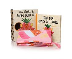 Half Moon Bay Coffret Cadeau Livre et torchon : Planet Cat (Livre et torchon à thé)
