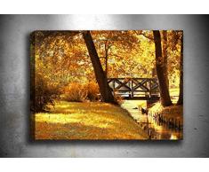 Bonamaison Peinture sur toile, multicolore, 70 x 100 cm - ConÃ§u et fabriquÃ© en Turquie