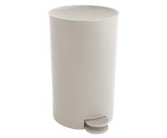 Gelco Design 710612 Poubelle A PEDALE 3L, Plastique, Stone, 16 x 16 x 25,5 cm