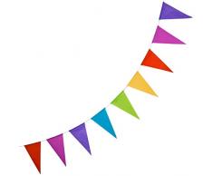 Decor Service Guirlande de fanions Papier Multicolore 3,6 m