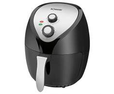 Bomann FR 6002 H CB Friteuse à air chaud avec thermostat réglable en continu et minuterie 30 minutes avec signal dextrémité 2 voyants lumineux 3,6 l