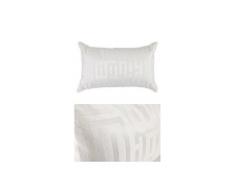 Rideaudiscount Coussin 50x30 cm Style Design Ecru Calcaire