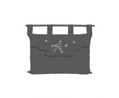 Soleil docre Ambroise TÃªte de lit, Coton, Gris, 45 x 65 cm