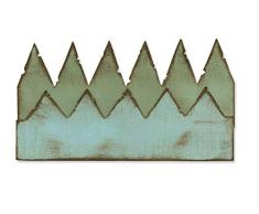 Sizzix fanions on The Edge Die, Gris/Noir