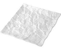 Deagourmet 800794 Dunes de 6 Raviers Ã GÃ¢teaux en Carton Blanc Porcelaine Blanche