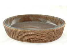 BYRMAY I Plat ovale Pyrex I Rotin