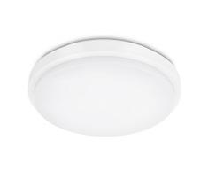Prolight 320200004 LED Plafonnier 18 W IP20 Plastique Blanc 28 cm