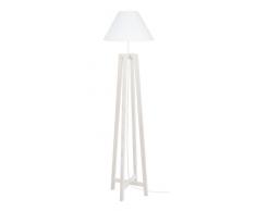 Tosel 51094 Lampadaire 1 Lumière Bois, E27, 40 W, Gris, 40 x 155 cm