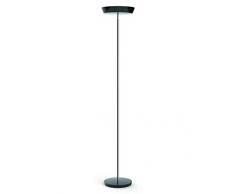Alba FLUORING N Lampadaire fluorescent Acier/Chrome 24 W Noir 185 x 31 cm