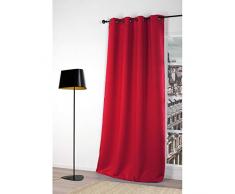 FENETRE SUR COUR Rideau Occultant 230G, Rouge, Taille 140x180