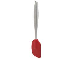 Cuisipro 74737405 Mini spatule en Silicone Pratique pour Petits Tasses, Ã©plucheurs. PoignÃ©e en Acier Inoxydable de qualitÃ© supÃ©rieure. Rouge Longueur : 20 cm