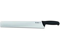 Sanelli Ambrogio Supra Couteau Ã Fromage Ã Pointe CarrÃ©e 36 cm Acier Inoxydable Couleur Acier/Noir 56 x 10 x 3 cm