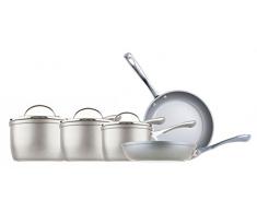 Prestige 13310 Prism Ensemble de casseroles et poêles, Aluminium, Silver, Set of 5